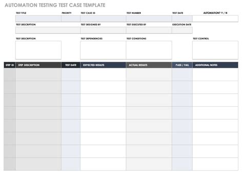 Free Test Case Templates | Smartsheet