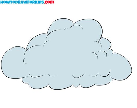 How to Draw a Cloud - Easy Drawing Tutorial For Kids