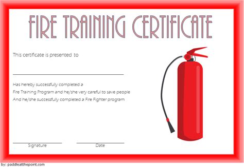 Firefighter Training Certificate Template - 10+ Updated 2019