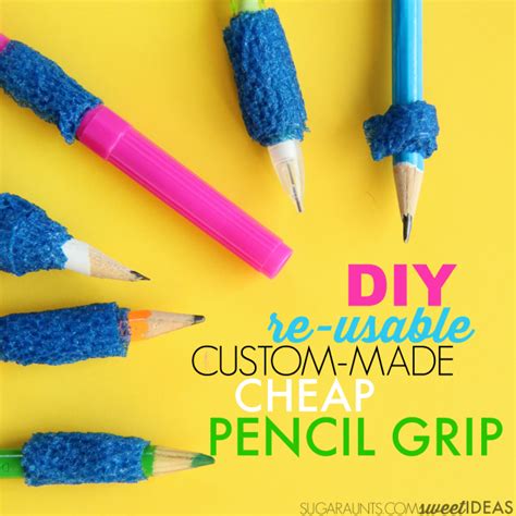 Use coban to make a customized, re-usable, DIY pencil grip for improving pencil grasp, perfect ...