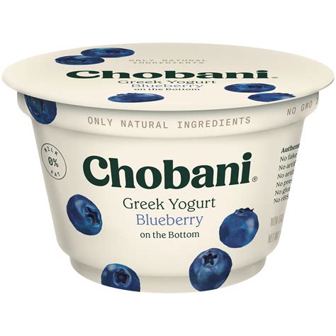 Chobani Yogurt, Greek, Non-Fat, Blueberry 6 oz (170 g) - Food & Grocery ...