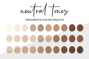 Neutral Tones Procreate Color Palette Graphic by thekccollectiveco ...
