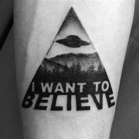 50 I Want To Believe Tattoo Designs for Men [2024 Guide] | Believe tattoos, Tattoo designs men ...