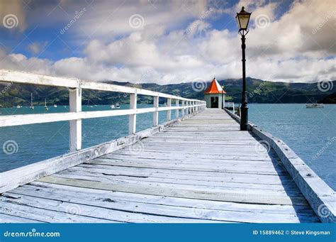 Akaroa Harbour stock photo. Image of lamp, places, light - 15889462