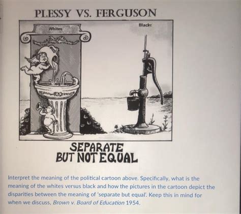 PLESSY VS. FERGUSON Black Whites SEPARATE BUT NOT | Chegg.com