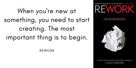 Rework by Jason Fried & David H. Hansson - Book Summary | Tyler DeVries