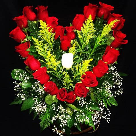 Heart Shape Rose Arrangement ! by Garden of Roses