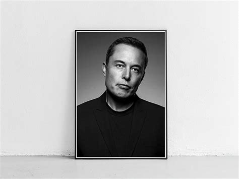 Elon Musk Poster Elon Musk On Canvas Poster Elon Musk Art | Etsy