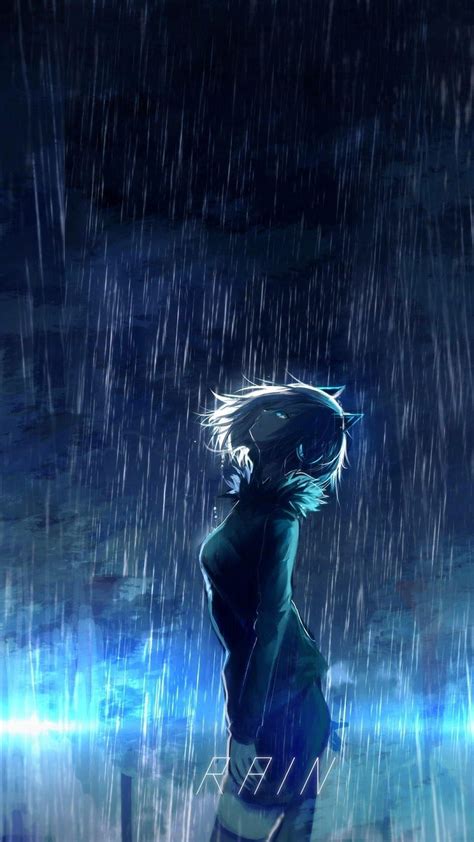 Pin on 123, anime sad girl scenery rain HD phone wallpaper | Pxfuel