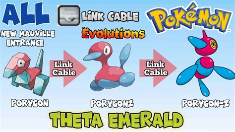 Pokémon Theta Emerald: All Link Cable Pokémon Evolutions! - Gohan's ...