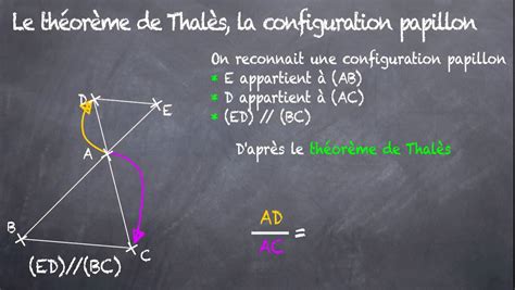 Théorème de Thalès : Configuration papillon (3eme) - YouTube