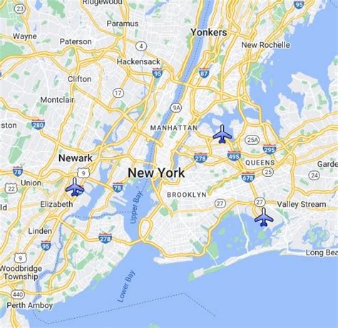 Free New York Airports Map and the Top 6 Airports in New York