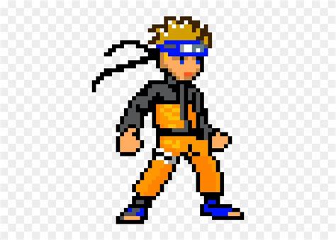 Naruto Anime Pixel Art Grid Minecraft