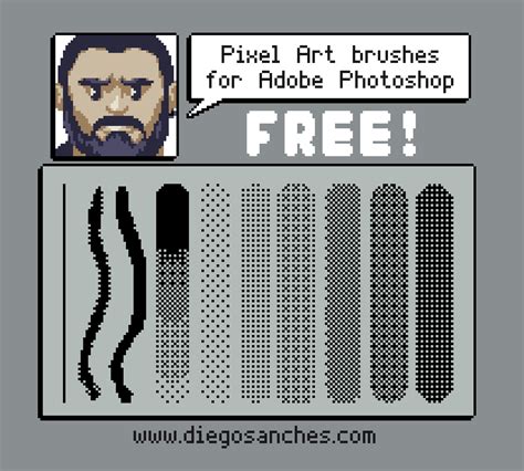 Diego Sanches - Photoshop Pixel Art Brushes