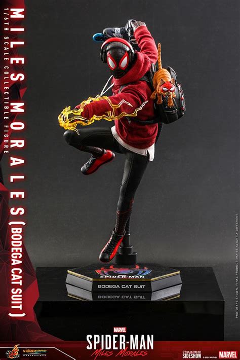 SPIDER-MAN - Miles Morales Bodega Cat Suit - Statue 29cm : ShopForGeek.com: Figurines Hot Toys ...