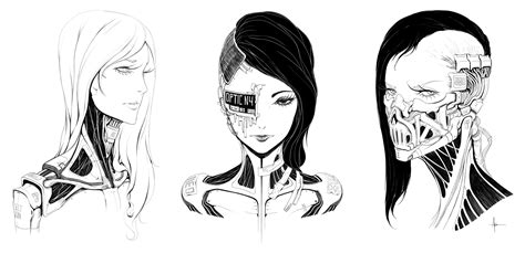 Female Faces 001 by AdrianDadich on DeviantArt