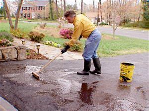 Sealing A Blacktop Driveway Video | DIY | Blacktop driveway, Driveway, Home repair