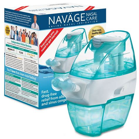 Navage Nasal Care Starter Bundle: Navage Nose Cleaner and 20 SaltPod ...