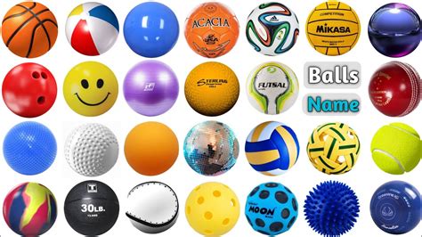 Balls Vocabulary ll 45 Different Balls Name in English with Pictures ll ...