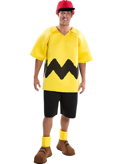 Peanuts: Charlie Brown Deluxe Adult Costume - SpicyLegs.com