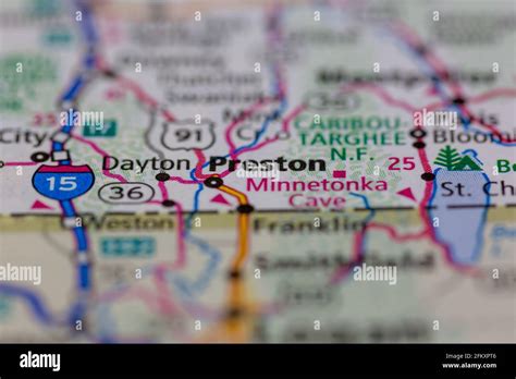 Preston idaho map hi-res stock photography and images - Alamy