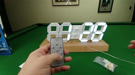 Deeyaple Led Digital Wall Clock 3D Alarm Review, Nice clock with one little issue - YouTube