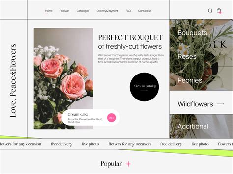 Flower shop by Tati Kovalenko on Dribbble