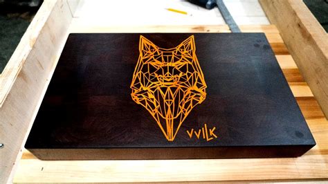 VVILK cutting board / chopping board. Wood inlay. Cnc inlay 4K video - YouTube