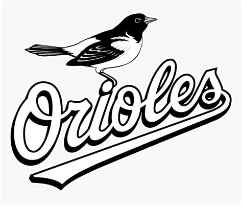 Baltimore Orioles Logo Black And White, HD Png Download - kindpng