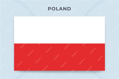 Premium Vector | Poland national flag design template