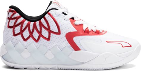 Puma MB.01 LaMelo Ball White Red (GS) 377368-10