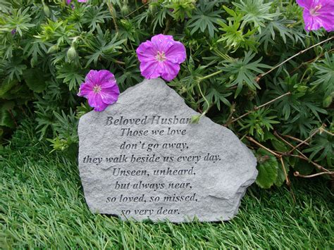 Beloved HUSBAND Memorial Garden Stone Plaque Grave Marker Ornament ...