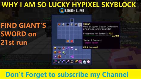 Hypixel Skyblock! Found giant's Sword - YouTube