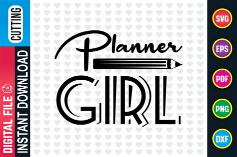 Planner Girl Graphic by DesignAttend · Creative Fabrica