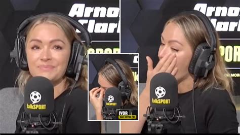 Laura Woods in tears on her final talkSPORT show after 82-year-old listener reads poem on air ...