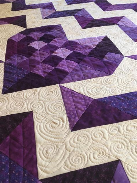 Studio Dragonfly: Purple Baby Heart Quilt - First 2018 Quilt Finish