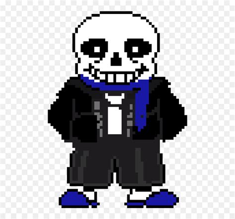 Sans Battle Sprite Colored , Png Download - Sans Head Pixel Art, Transparent Png - vhv