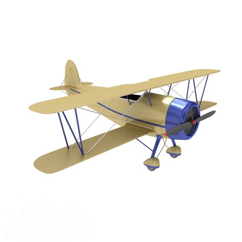 3D Biplane Model - TurboSquid 1992663