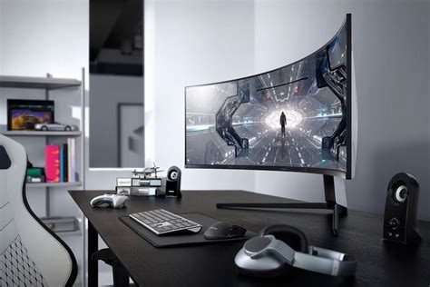 Samsung Odyssey G9 Gaming Monitor | Pc setup, Room setup, Gaming room setup