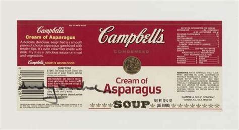 Campbells soup by Andy Warhol on artnet