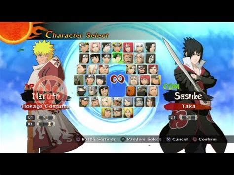 Naruto Shippuden: Ultimate Ninja Storm 2 All Characters [PS3] - YouTube