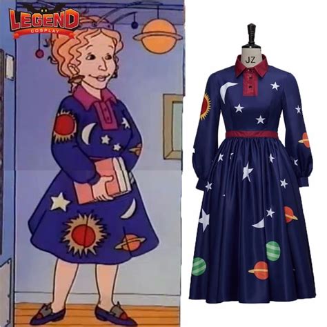 The Magic School Bus Miss Frizzle Costume Cosplay 3D, 42% OFF