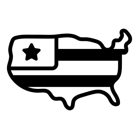 USA map icon, vector design usa independence day icon. 10400955 Vector ...