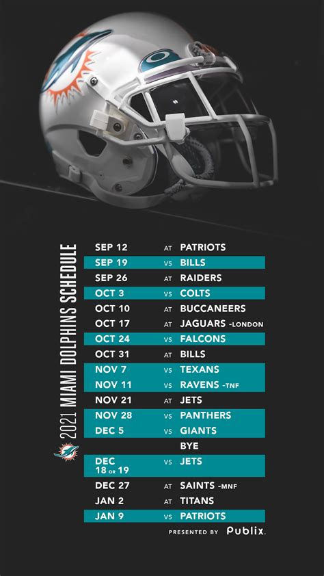 Miami Dolphins 2022 Schedule