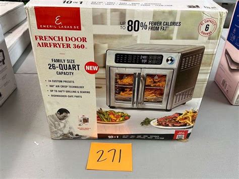 EMERIL LAGASSE 10-IN-1 FRENCH DOOR AIR FRYER 360 IN BOX - Earl's ...