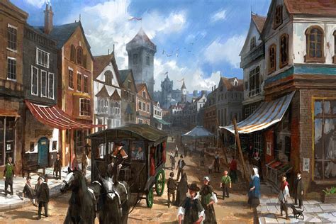 25 Choices medieval city painting You Can Download It For Free ...