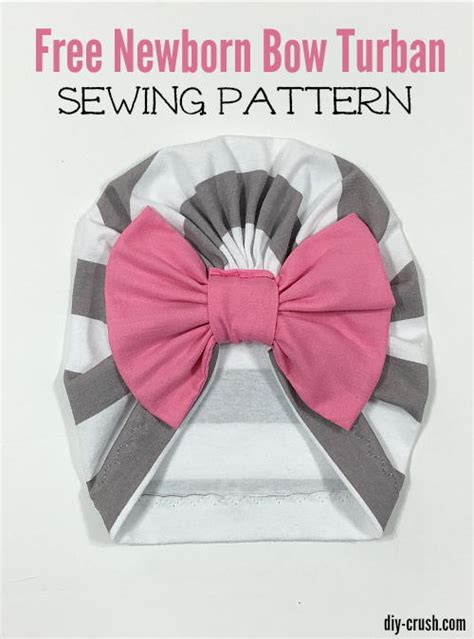 Baby Bow Turban Beanie Sewing Pattern | AllFreeSewing.com