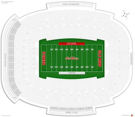 Vaught Hemingway Stadium Virtual Seating Chart | Elcho Table