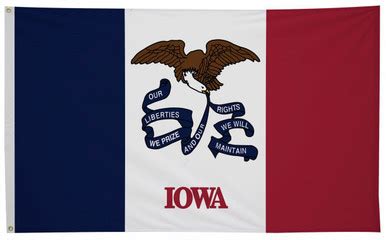 Iowa State Flag 4' x 6' | Iowa Flag | State of Iowa Flag