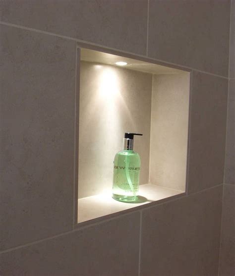 Small Recessed IP65 Niche Light - Shallow Profile Design | Bathroom recessed lighting, Shower ...